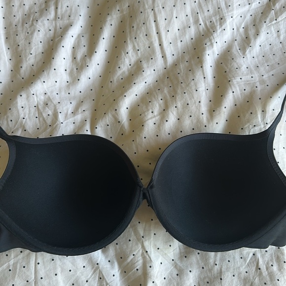 NWT SKIMS Ultimate Padded Plunge Pushup Push Up Nipple Bra Black ONYX 40B - Picture 11 of 11